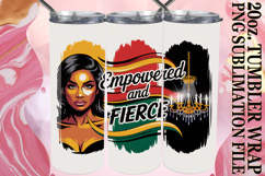 Uplifting Sublimation 20oz tumbler wrap, Juneteenth Product Image 1