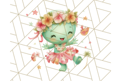 Alien Vacation Clipart PNG, Cute Summer Galaxy Art Clip Art Product Image 5