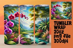 Beautiful 20oz Tumbler Artwork , Flower Product Image 1
