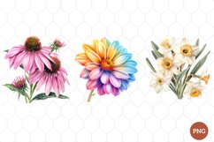 Watercolor Wildflowers Clipart Product Image 1
