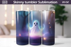 3D Ghost Tumbler Wrap | Ghost Tumbler Sublimation Product Image 1