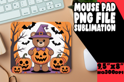 Blissful Mouse Pad Sublimation Magic, Cute Bear Product Image 1