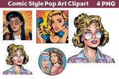 Comic Style Pop Art Sublimation Clipart PNG Product Image 1