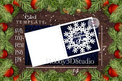 Merry Christmas Cut Card Template SVG Product Image 5