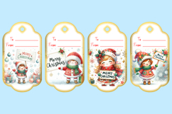 Printable Christmas Gift Tags with Merry Christmas sign Product Image 2
