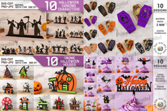 3D Halloween Mega bundle laser cut. Spooky home decor SVG Product Image 6