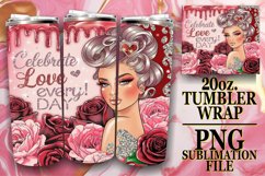 SWEET GIFT 20oz TUMBLER WRAP, Love Girl Product Image 1