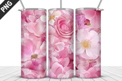 Flowers Tumbler Wrap | Sublimation Design | Tumble PNG Product Image 2