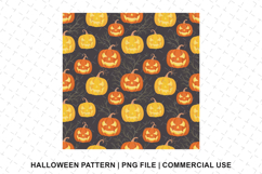 Halloween Pumpkin Pattern Png | Sublimation | Digital Paper Product Image 1