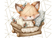Woodland Nursery Baby Animals Clipart, Cute Animals Png Product Image 5