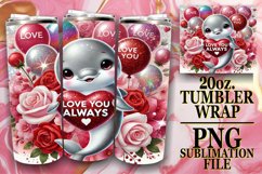 PLAYFUL DREAMS 20oz TUMBLER WRAP, Valentines Product Image 1