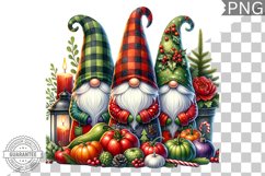 Christmas Gnome Sublimation - Clipart PNG Design Product Image 1