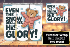 GRACEFUL 20oz PNG Tumbler Wrap , Religious Product Image 1