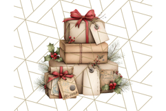 Cozy Christmas Clipart, Santa and Friends PNG Graphics Product Image 5
