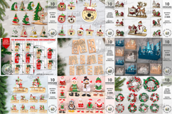 3D Merry Christmas Mega Bundle Laser cut. Xmas decorations Product Image 6