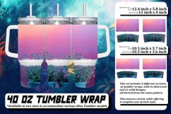 Whimsical Retro Flower Tumbler 40oz: Playful Designs Product Image 1