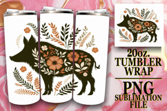 Lively smiles 20oz tumbler wrap, Flower Animals Product Image 1