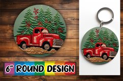 Yuletide 3D Stitch Circle Ornament Graphic Product Image 1