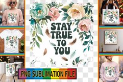 Elegant TSHIRT Gift Magic PNG, Flower Quote Product Image 1