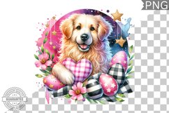 Easter Dog - Easter Clipart Sublimation PNG Product Image 1