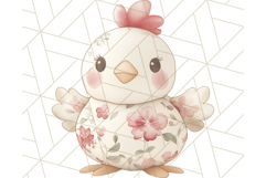 Pink Floral Stuffed Animal Clipart PNG, Cute Stuffed Animals Product Image 5