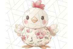 Pink Floral Stuffed Animal Clipart PNG, Cute Stuffed Animals Product Image 5