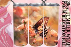 Spring Bloom Tumbler with Butterfly Design - Whimsical Wonde Product Image 1