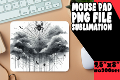 Cheerful Mouse Pad Sublimation Style, Halloween Product Image 1
