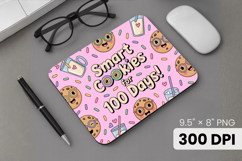 100 days of school Mouse Pad, Teacher PNG Sublimation Design Product Image 1