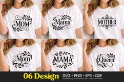 Mom Mama Classic Frame Quotes SVG PNG Product Image 1