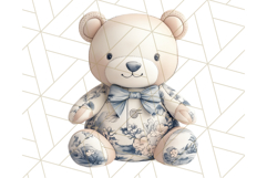 Blue Floral Stuffed Animal Clipart PNG, Cute Stuffed Animals Product Image 5