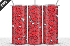 Valentines Love Skinny Tumbler PNG Wrap| Valentines Tumbler Product Image 2