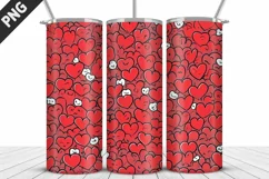 Valentines Love Skinny Tumbler PNG Wrap| Valentines Tumbler Product Image 2