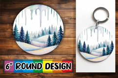 Radiant Circle Ornaments PNG, Winter Product Image 1