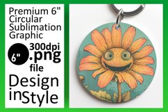 Vibrant Summer Petals: Retro Floral Sublimation PNG Product Image 1