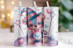 Teddy Bear Tumbler Wrap | Sublimation | Tumblers Product Image 1