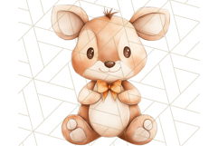 Cute Stuffed Animal Clipart for Nursery Decor Png Product Image 4