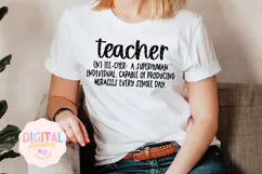 Teacher Definition SVG PNG Product Image 1