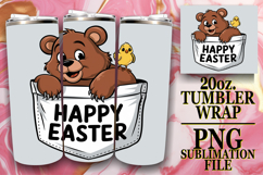 COZY VIBES 20oz TUMBLER WRAP, Easter Animals Product Image 1