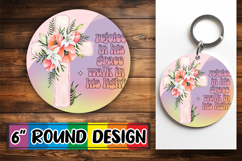 Luminous Circle Ornaments Sublimation, Cross Product Image 1