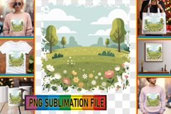 Elegant TSHIRT Gift Magic PNG, Spring Product Image 1