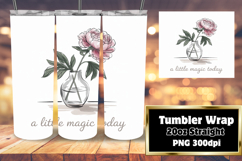 20oz Tumbler Template for Creative Minds , Girl Quote Product Image 1