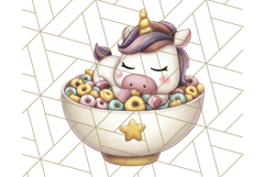 Cute Dessert Unicorn PNG Clipart with Cupcakes &amp; Candies Product Image 5