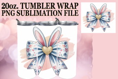 Uplifting Vibes 20oz tumbler wrap, Easter Bow Product Image 1