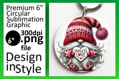 Stylish Round Design for Sublimation , Gnomes Product Image 1