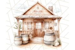Cowboy Clipart PNG, Kid Western Country Graphic Product Image 5