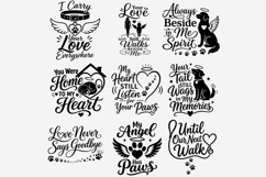 Dog Memorial PNG Bundle, Pet Loss Quote Clipart, Rainbow Product Image 12
