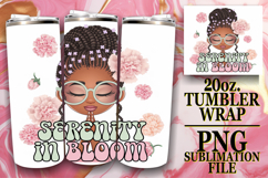 Cozy dreams 20oz tumbler wrap, Praying Woman Product Image 1