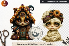 Surreal Halloween Character Cliparts Spooky Curiosities Product Image 1