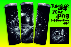 20oz Sublimation Design Download , Astronaut Product Image 1